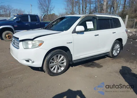 2008 Toyota Highlander Hybrid Limited из США, поврежденный, VIN JTEEW44AX82016930